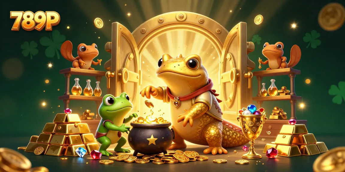 Experience the magic of 789P with an enchanting 3D casino scene featuring golden riches and surprising characters.