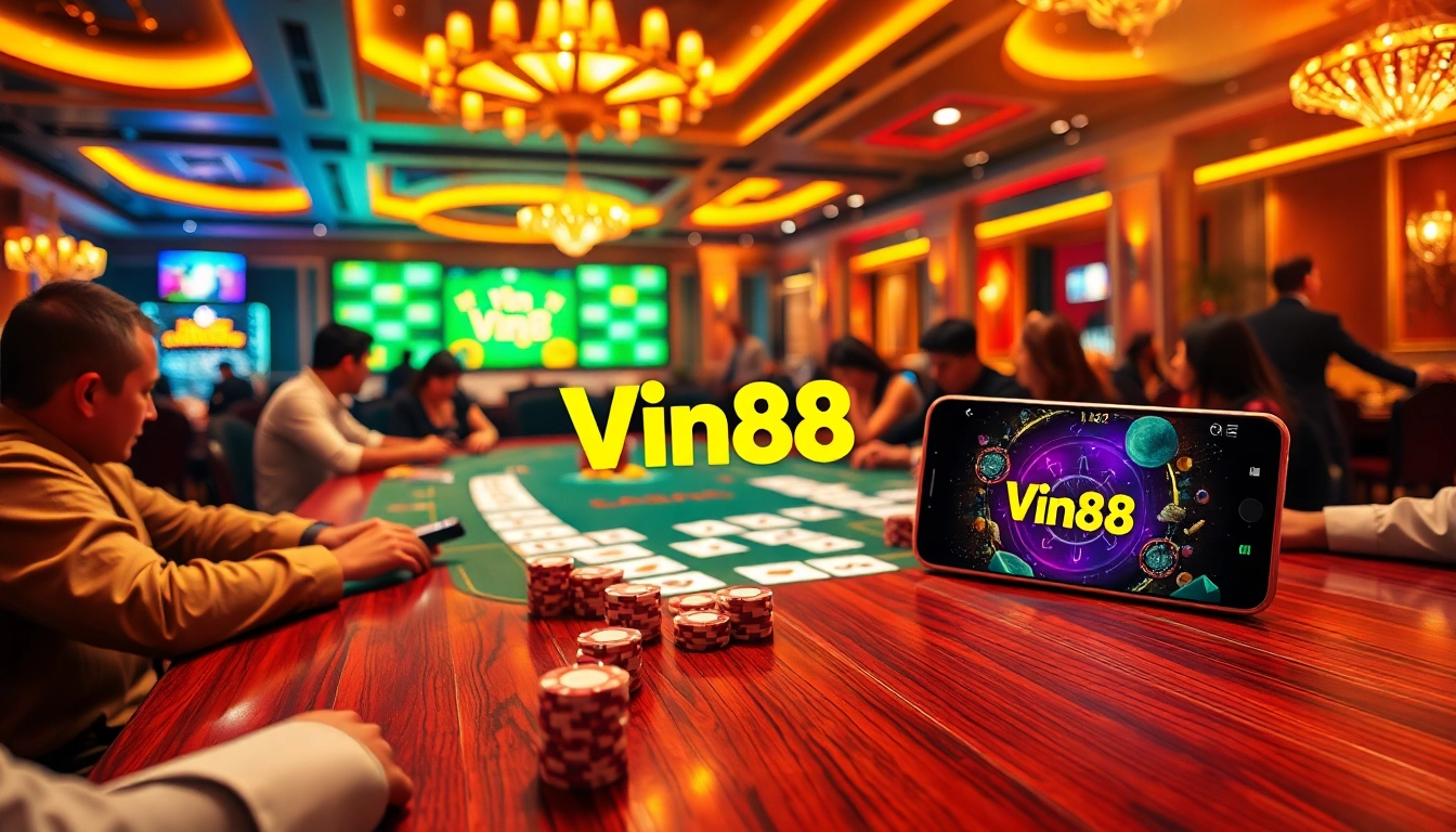 Experience the thrill of winning with vin88 apk in a luxurious casino setting.