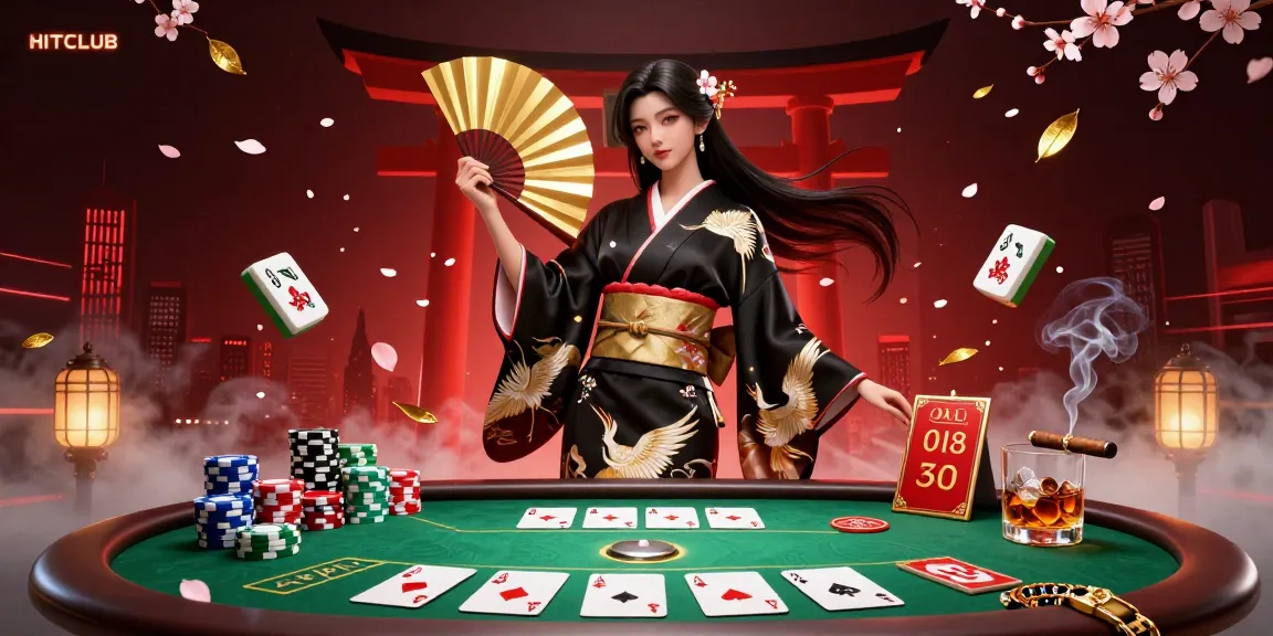 Experience thrilling wins at HITCLUB with dynamic poker action in a vibrant, colorful casino setting.