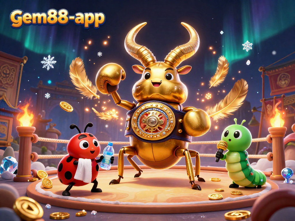 Experience the gem88-app action with vibrant characters in a dynamic casino scene.
