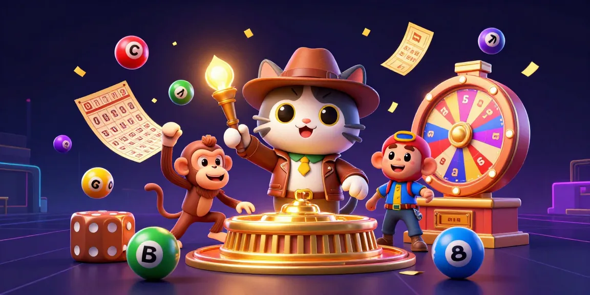 Engage in thrilling j188 gaming adventures with a vibrant 3D illustration featuring a cat archaeologist.