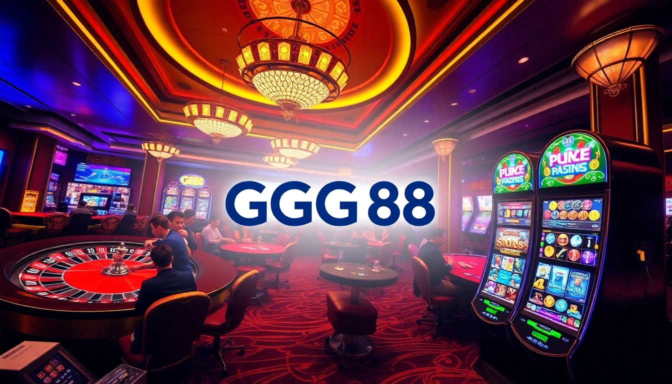Experience the excitement of GG88 with a vibrant casino atmosphere filled with action and luxury.