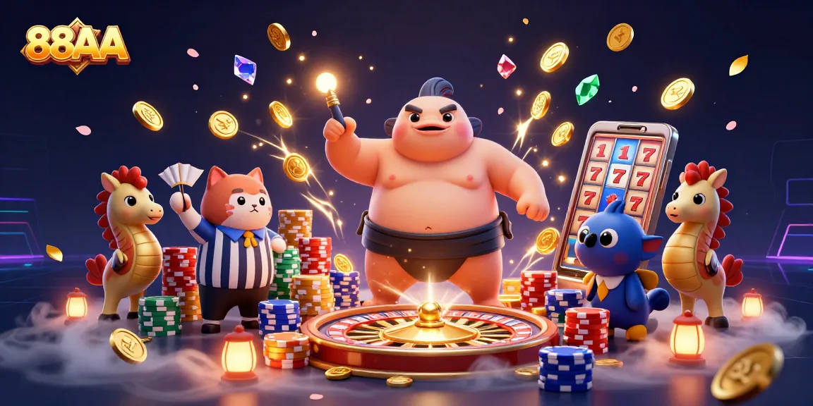 Engage with 88AA in an immersive casino adventure featuring vibrant characters and dynamic games.