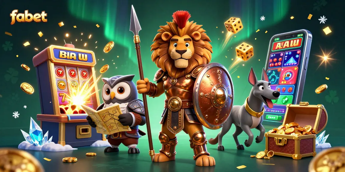 Experience fabet's thrilling jackpot excitement with 3D casino characters amidst a vibrant explosion of gaming elements.